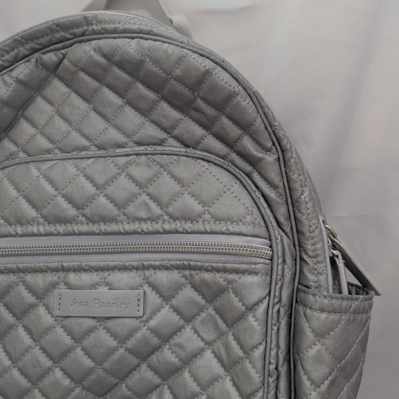 Vera Bradley Quilted Gray Backpack